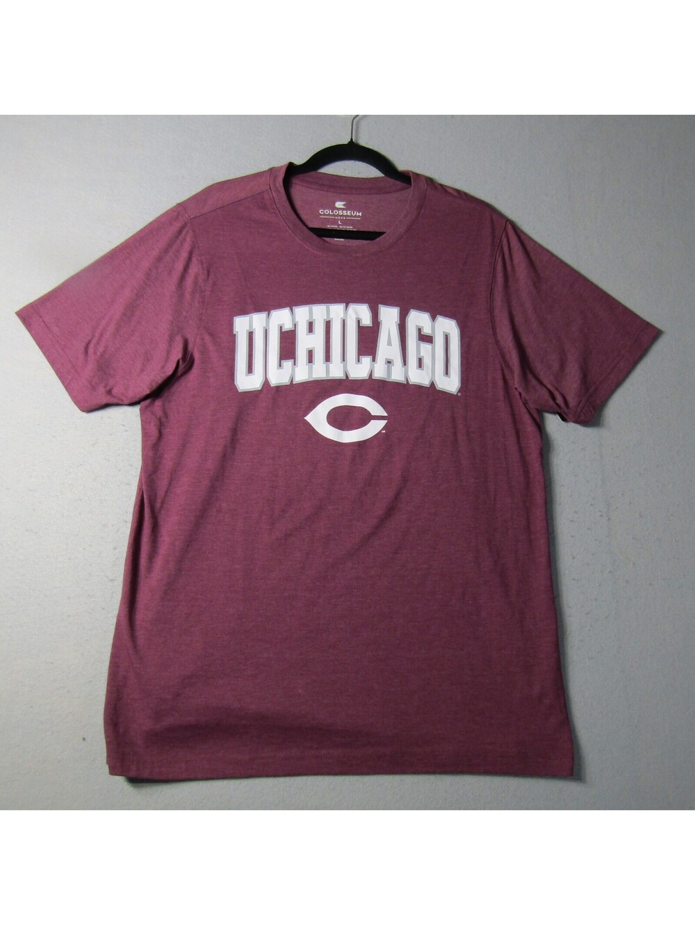 NWT UChicago Graphic T-Shirt Men's L Maroon